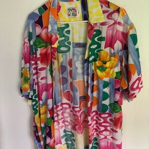 Men’s jams Colorful Floral Button-Up Shirt